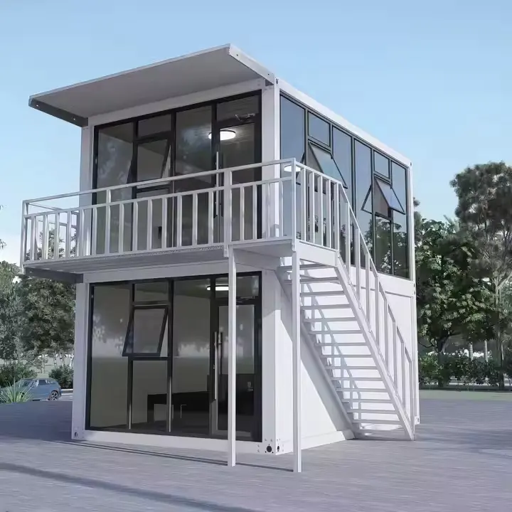 کانتینر دفتر prefab در محل
